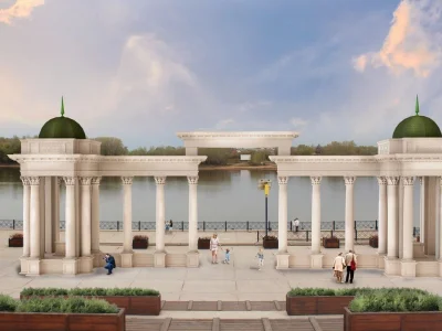 Украшение столицы: колоннада в Уфе станет символом дружбы Башкирии и Абхазии